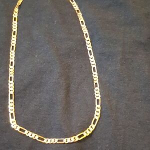 14k Gold 18in 3mm Frosted Figuero